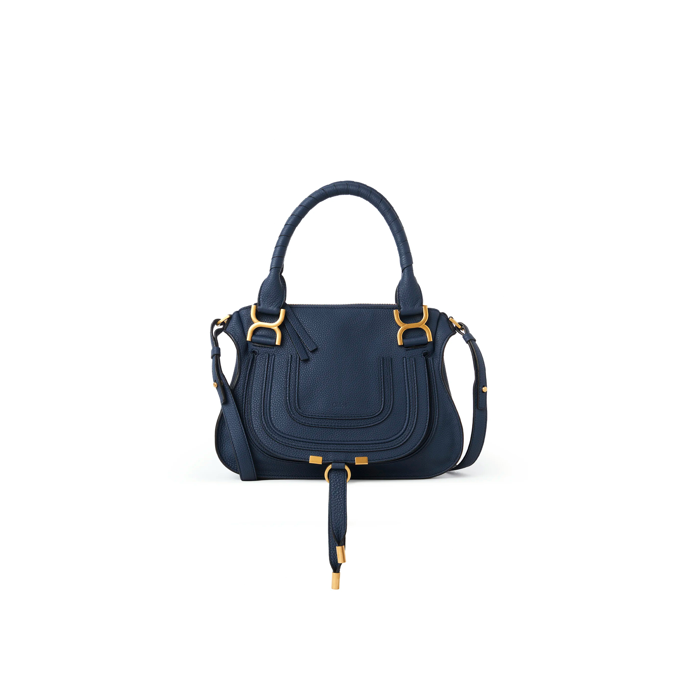 CHLOE SMALL MARCIE BAG IN GRAINED LEATHER CHC22AS628I314C4 (30*23*10cm)